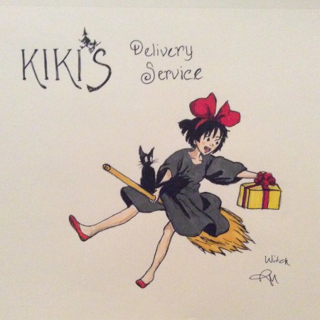 Day 27 was Witch. I'm a huge Hayao Miyazaki fan so I drew Kiki from Kiki's Delivery Service.
